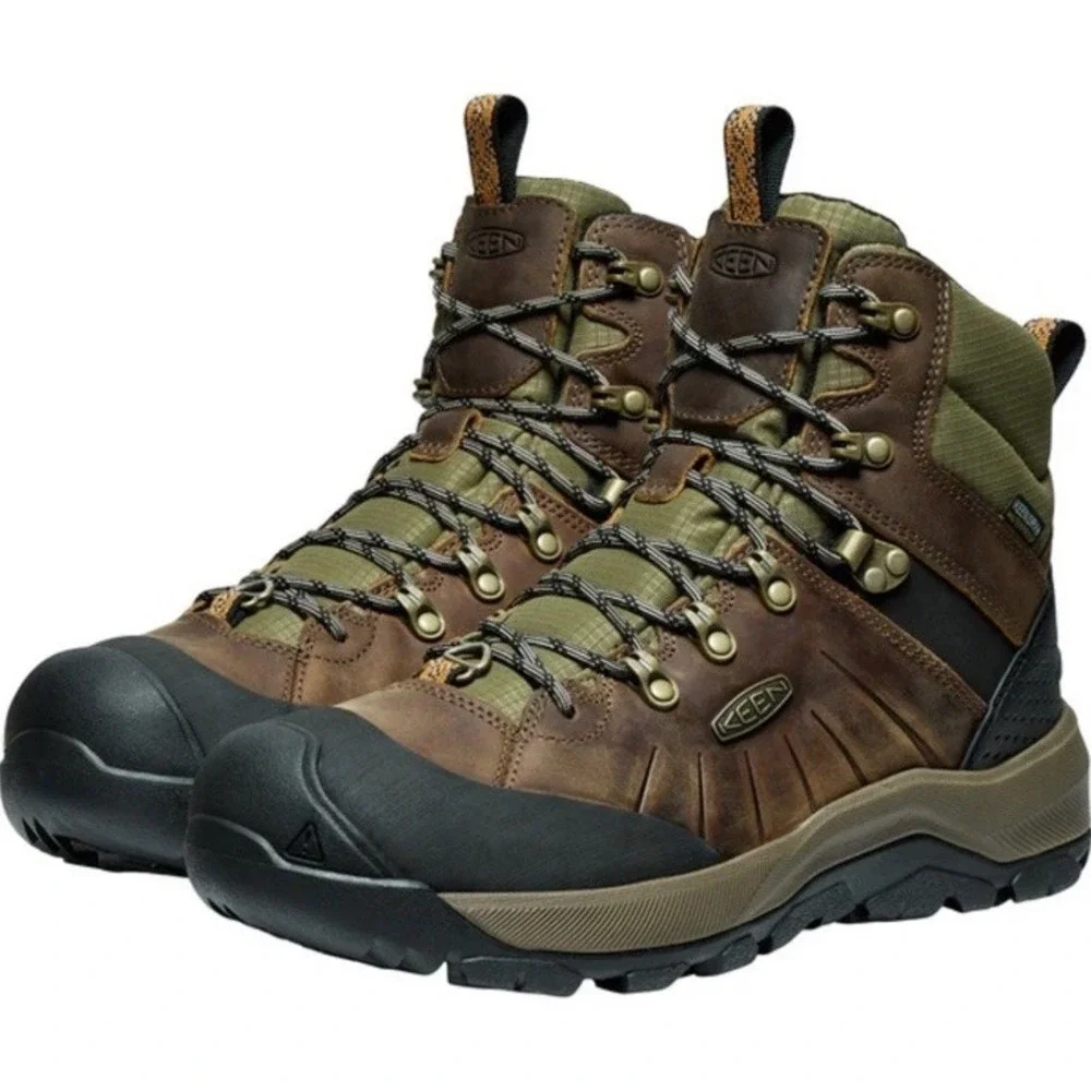 NIB KEEN Revel IV High Polar Boots Men's 8 40.5 Waterproof Mid Polar Bison $190